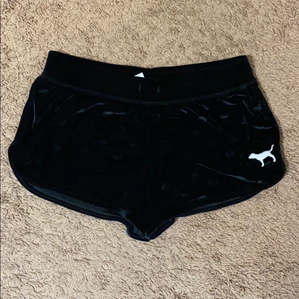 Black PINK Pajama Shorts
